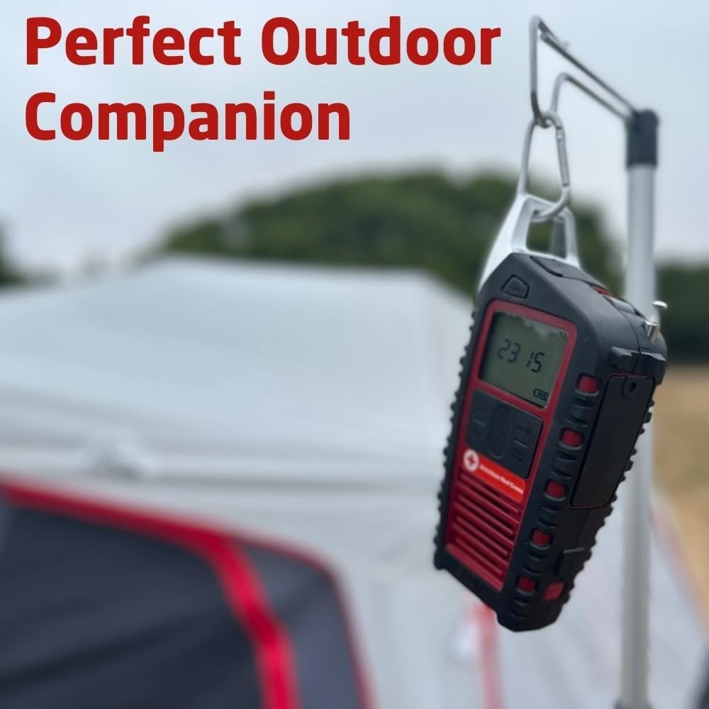 Emergency Multi-Band AM/FM/SW Weather Radio Solar Bluetooth Flashlight
