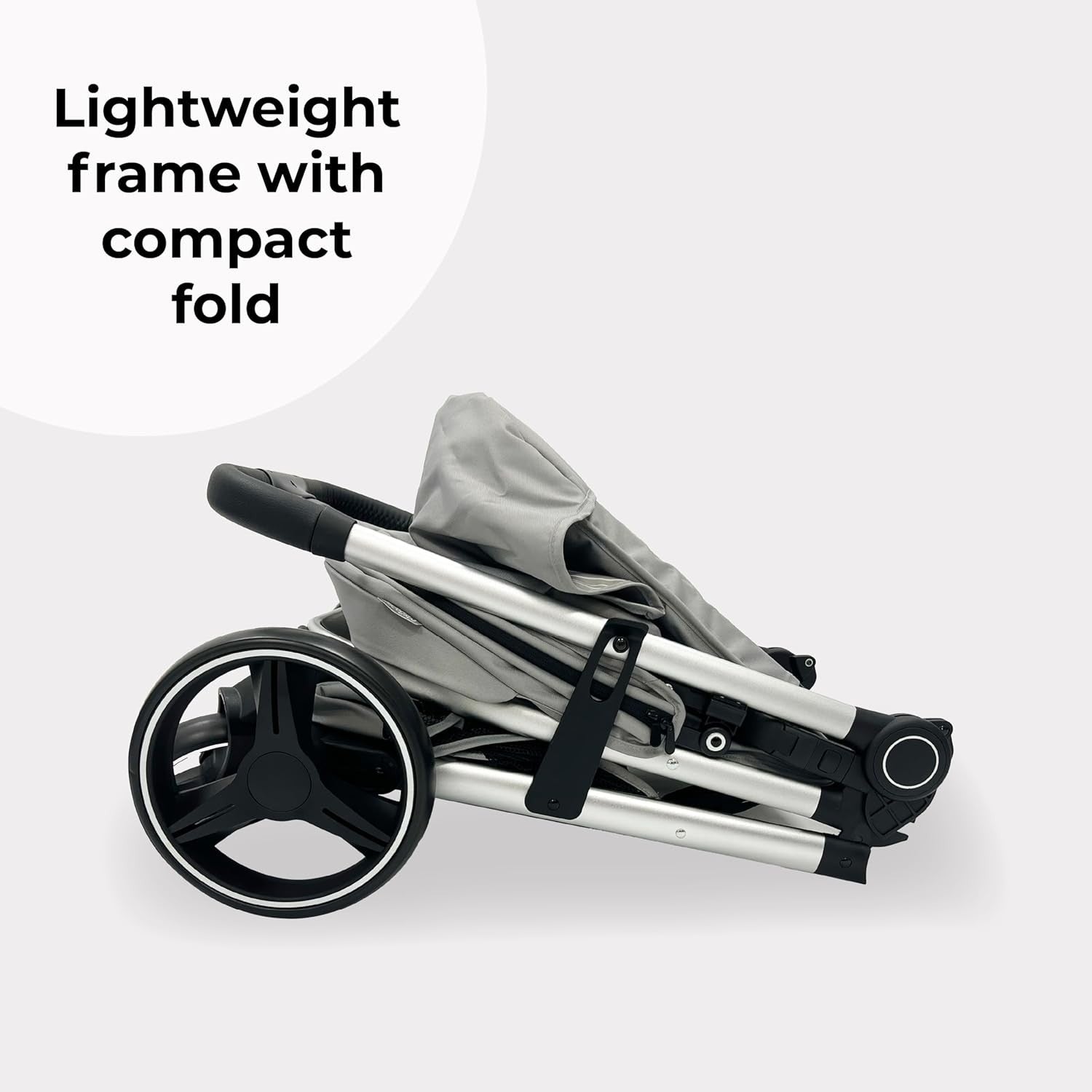 Compact Baby Stroller From Birth to 4 Years 22kg XL Canopy 4 Wheel Suspension