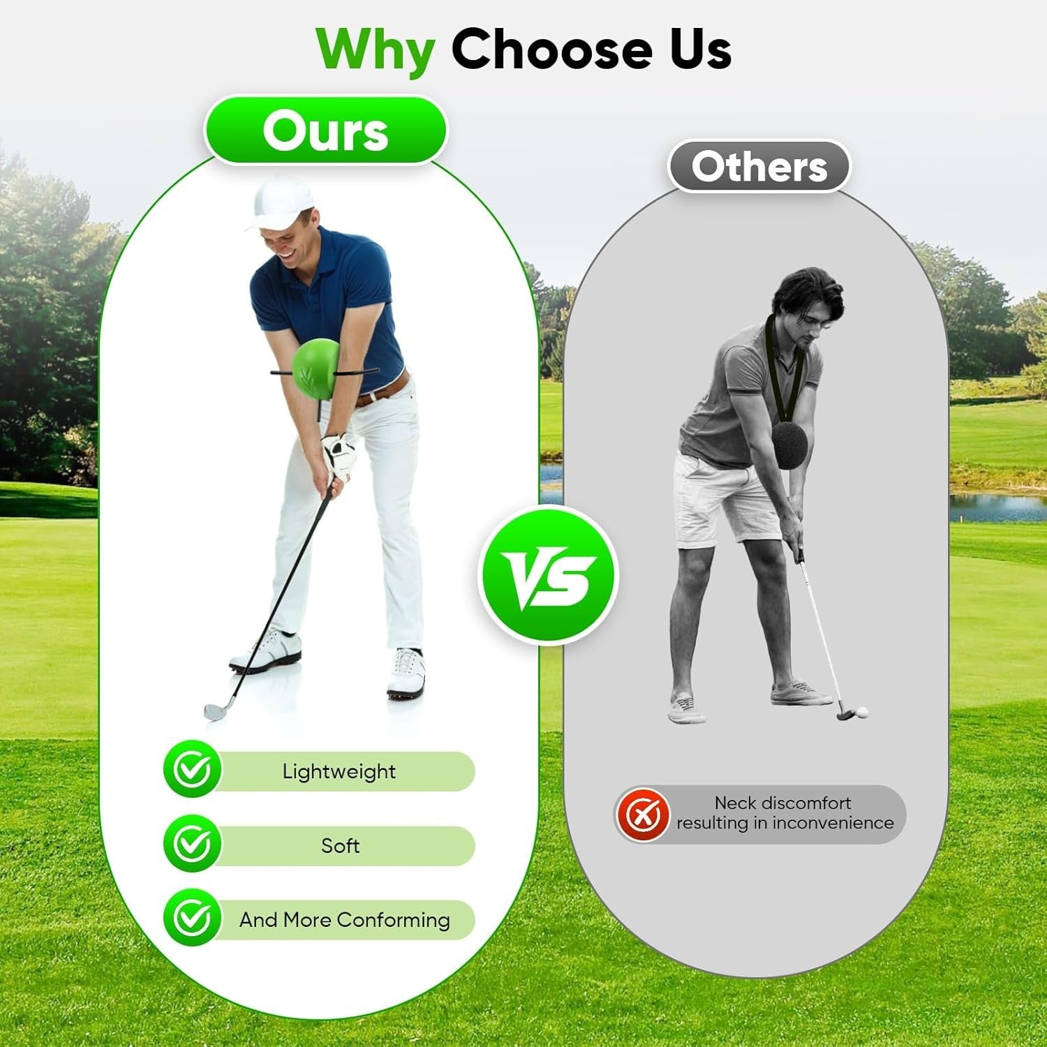 Golf Swing Training Aid Arm Alignment Posture Correction Tool
