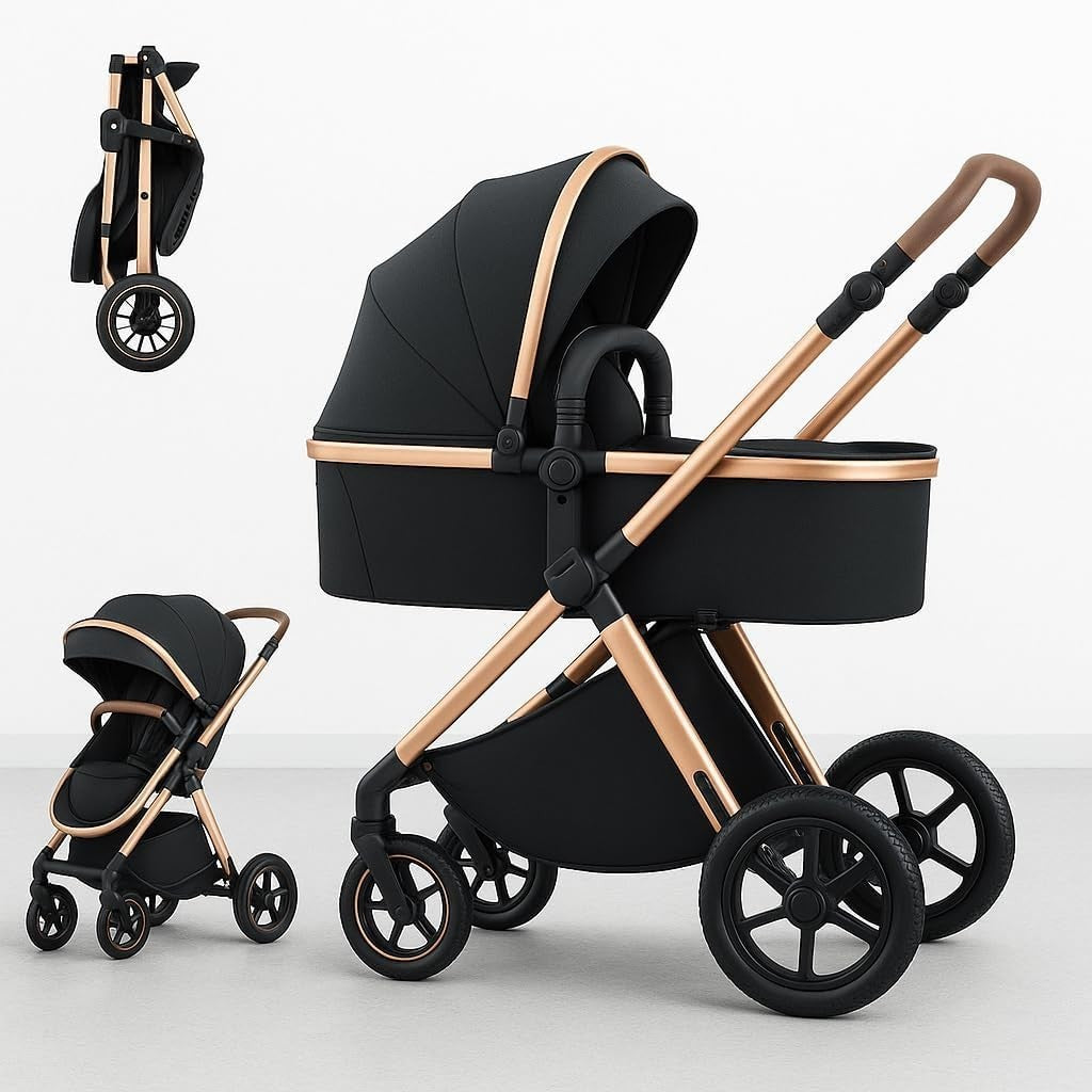 Lightweight Foldable Baby Pushchair Compact Travel Stroller Recline 0–3Y