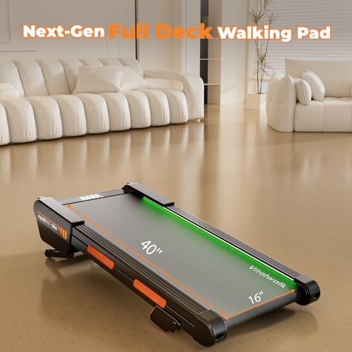 Under Desk Walking Treadmill 3HP Auto Incline Full Deck Home Office