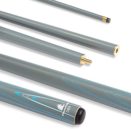 57" Fibreglass Snooker Pool Cue 2 Piece 10mm Tip Brass Joint 18oz 19oz