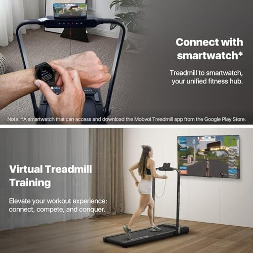 Foldable Smart Treadmill 3-in-1 Walking Pad Home Office 12KM/H 120KG