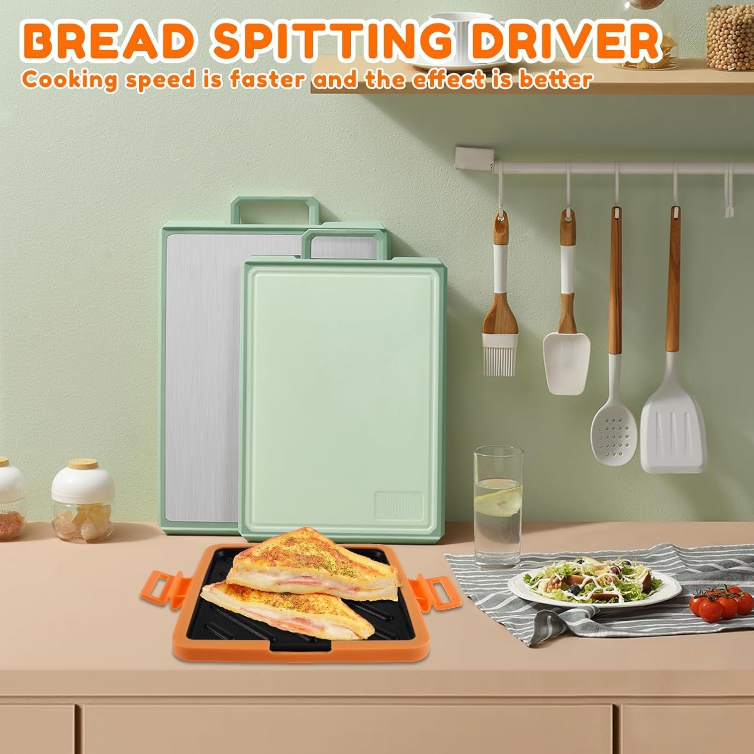 Microwave Toastie Maker Non Stick Silicone Grill Orange
