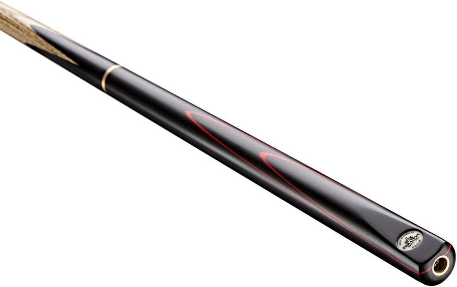 Hand Spliced 3/4 Snooker Cue 58in Ash Shaft Ebony Splice Pro Feel