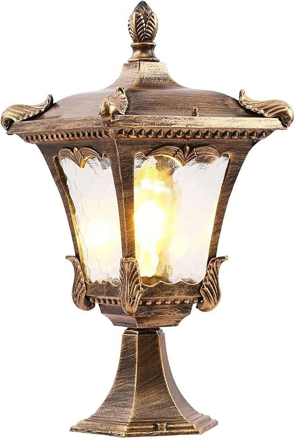 IP65 Outdoor Garden Post Light – Copper Pillar Lantern, E27