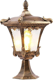 IP65 Outdoor Garden Post Light – Copper Pillar Lantern, E27