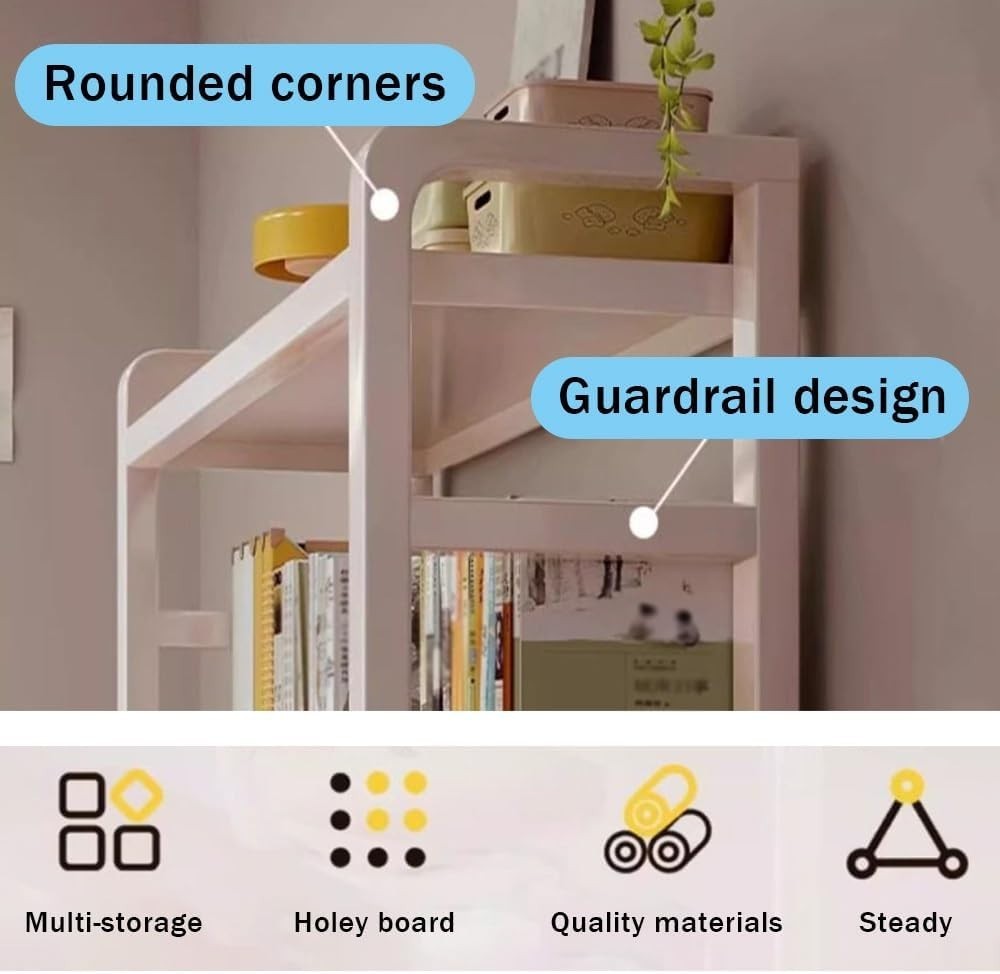 Single-Tier Metal Desk Hutch Shelf | Desktop Storage Rack 75cm/29.5in