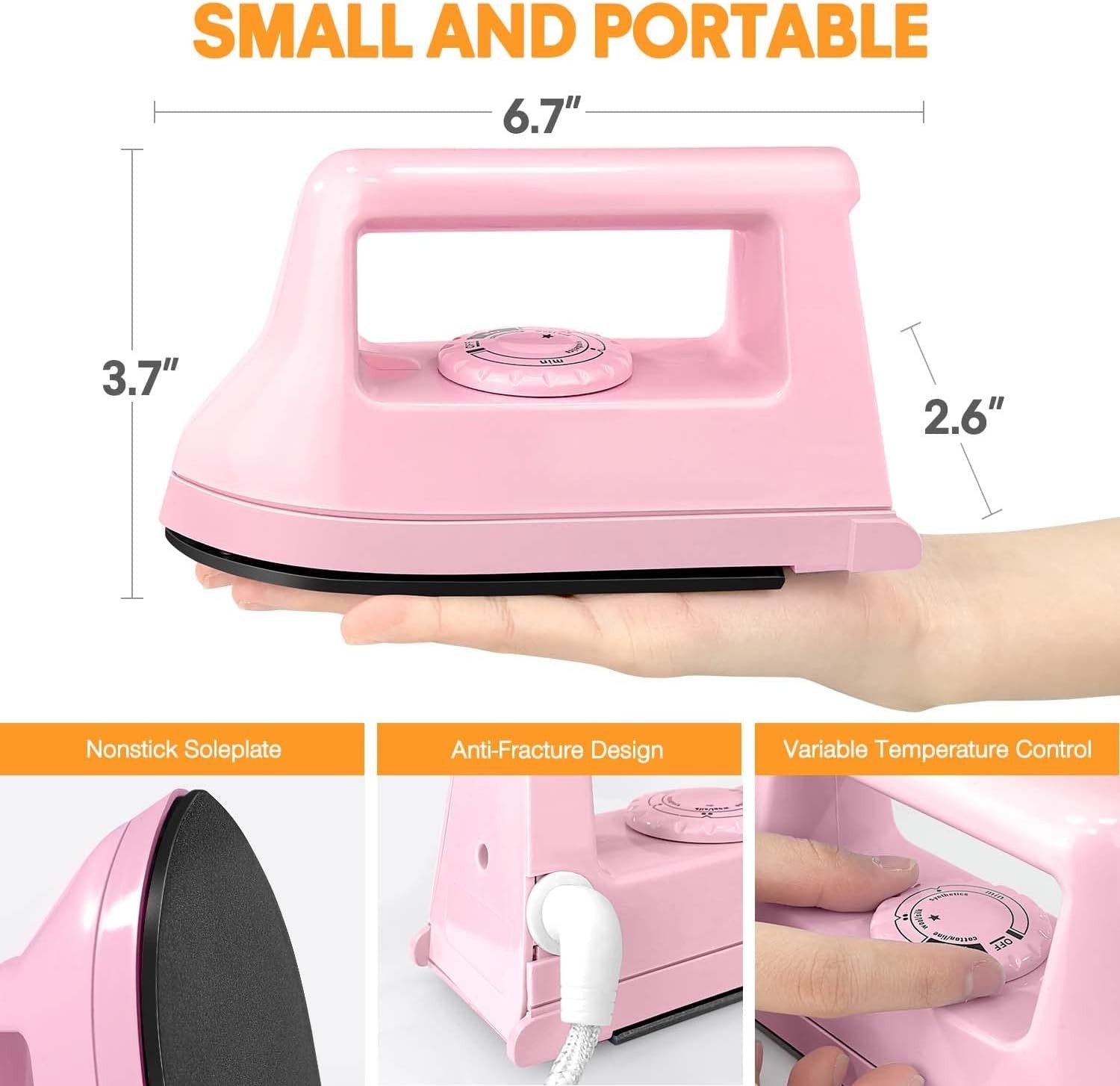 Mini Heat Press Iron Portable Craft Heat Transfer Machine for Vinyl