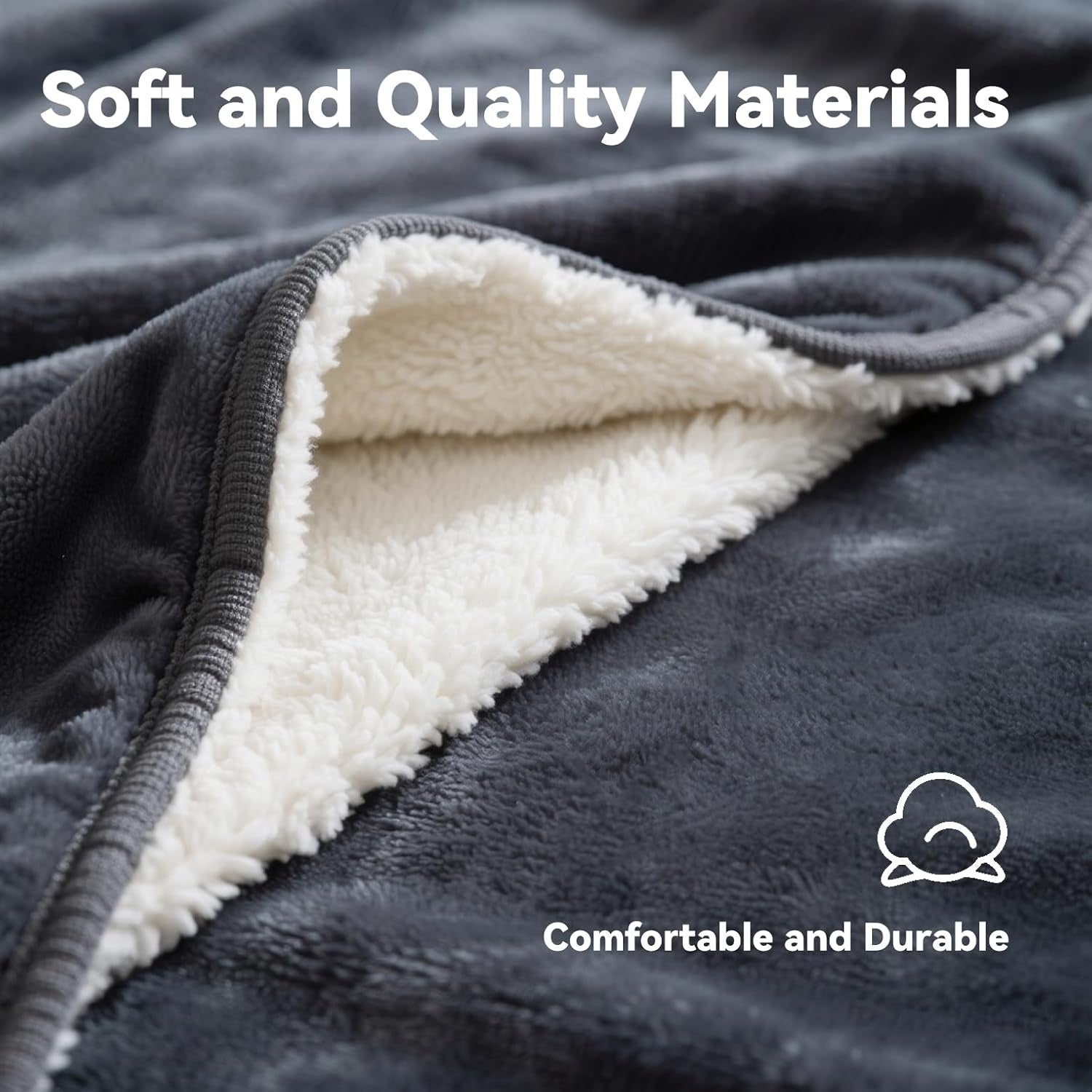 Electric Heated Throw Blanket Soft Flannel Auto Off Washable 120x160cm