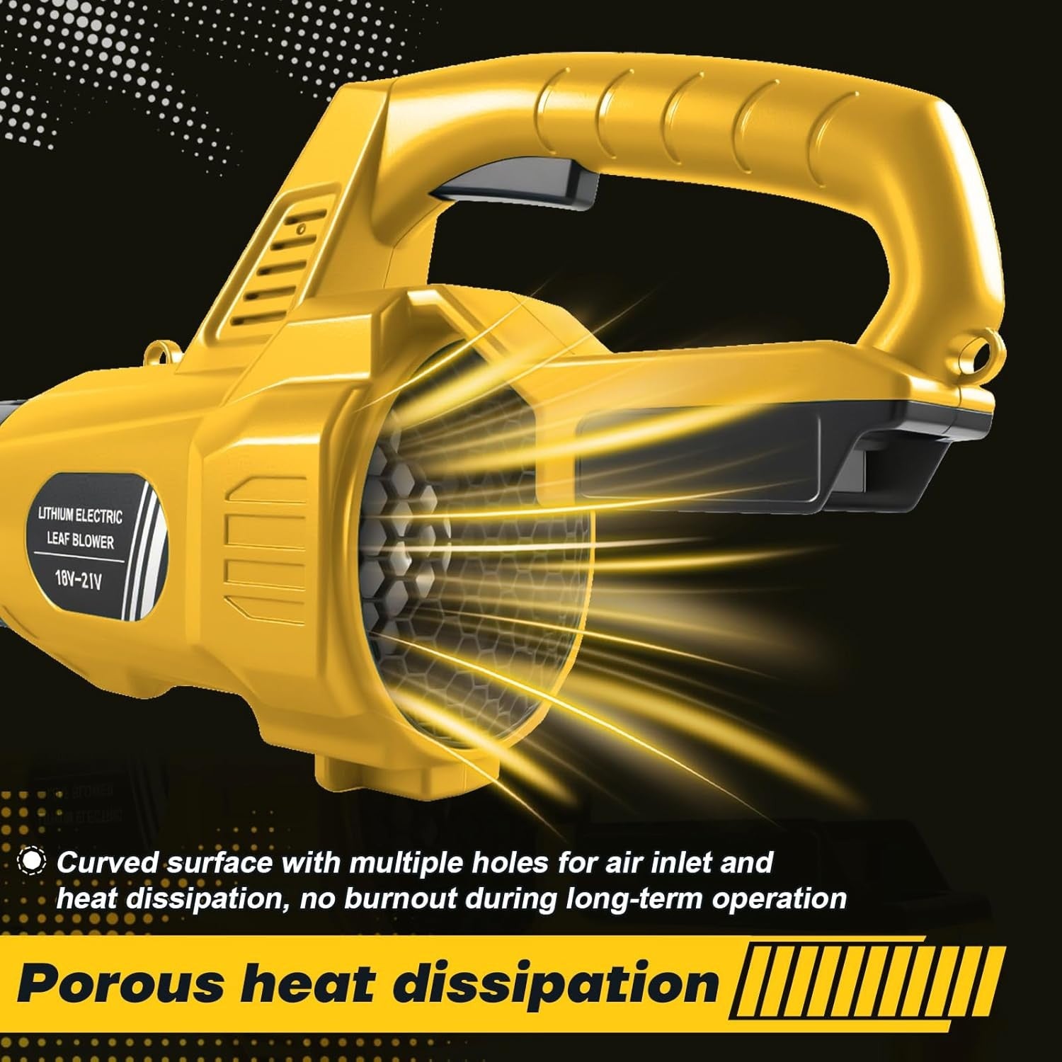 20V Cordless Leaf Blower Turbo Boost Variable Speed Lightweight Garden