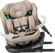 360° Rotating i-Size Child Car Seat ISOFIX 40–150cm All-in-One Safety