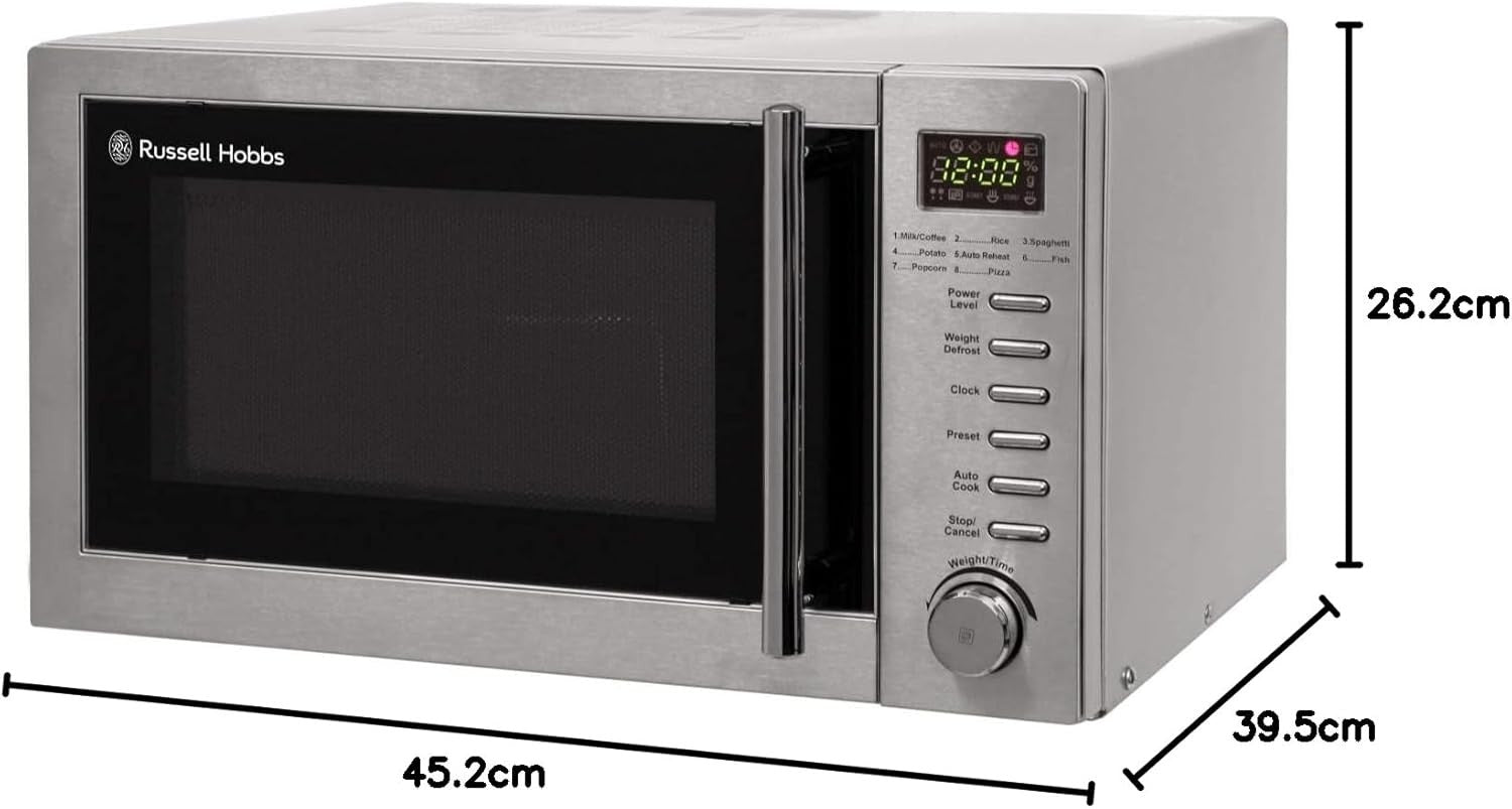 Russell Hobbs 20L 800W Digital Grill Microwave 1000W Grill Stainless
