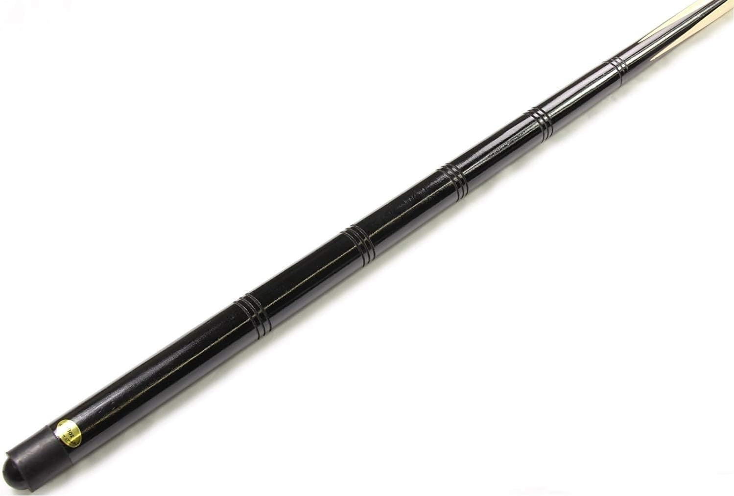 2x 57in One Piece Snooker Pool Cues Full Size Solid Wood