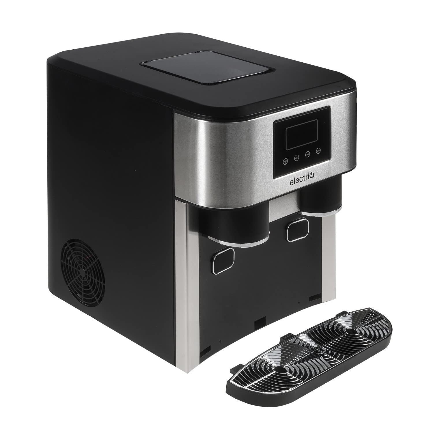 Countertop Ice Maker Ice Crusher Water Dispenser Stainless Steel