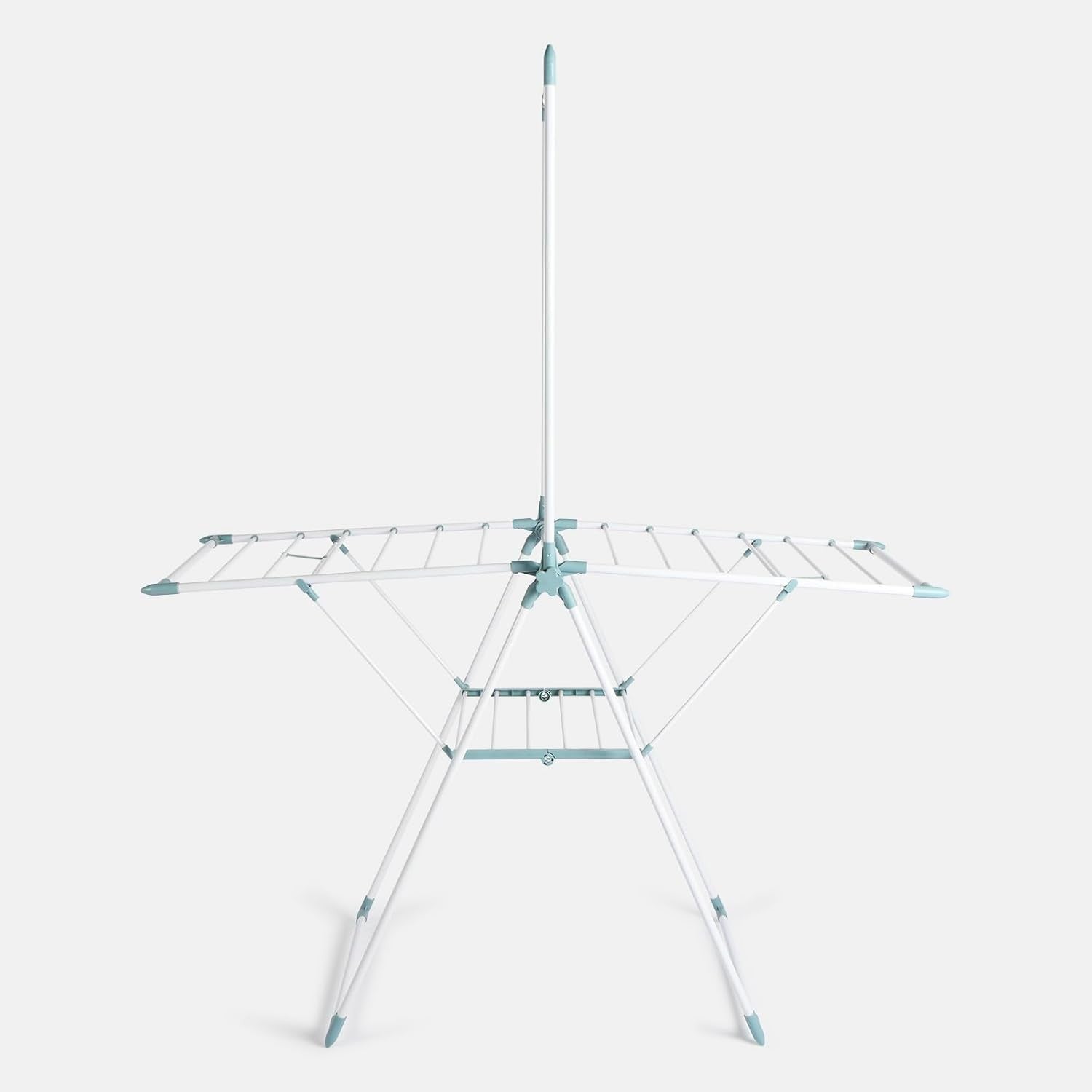 Clothes Airer X Wing Dryer Rack with Hanging Rail Folding Large Indoor Outdoor