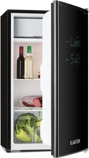 Mini Fridge 81L Freezer Combo Black Compact Writable Door 2-Door Refrigerator