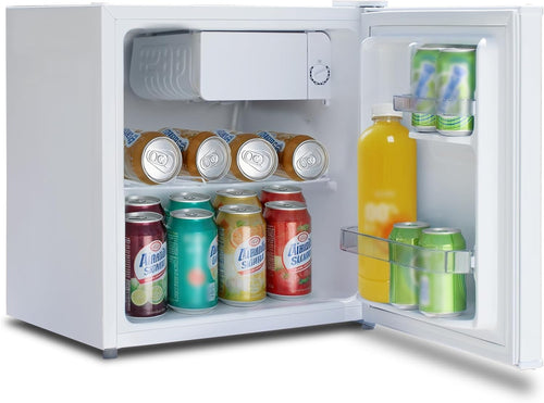Mini Fridge 46L Compact Desktop Refrigerator Quiet Energy Efficient White