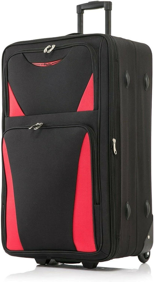 32 Inch Extra Large Expandable Soft Suitcase 2 Wheel Lightweight Trolley