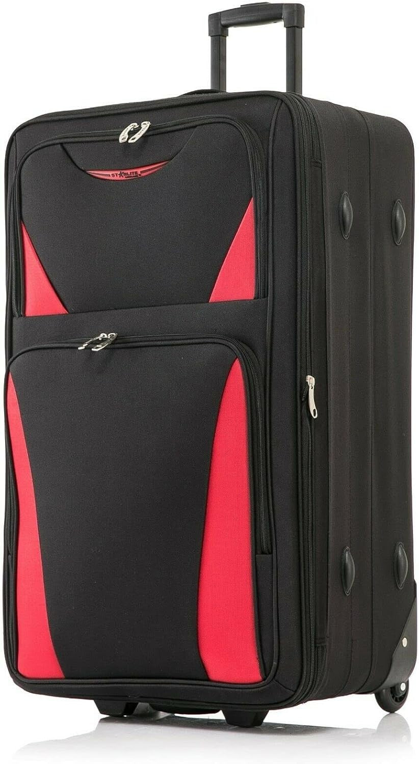 32 Inch Extra Large Expandable Soft Suitcase 2 Wheel Lightweight Trolley