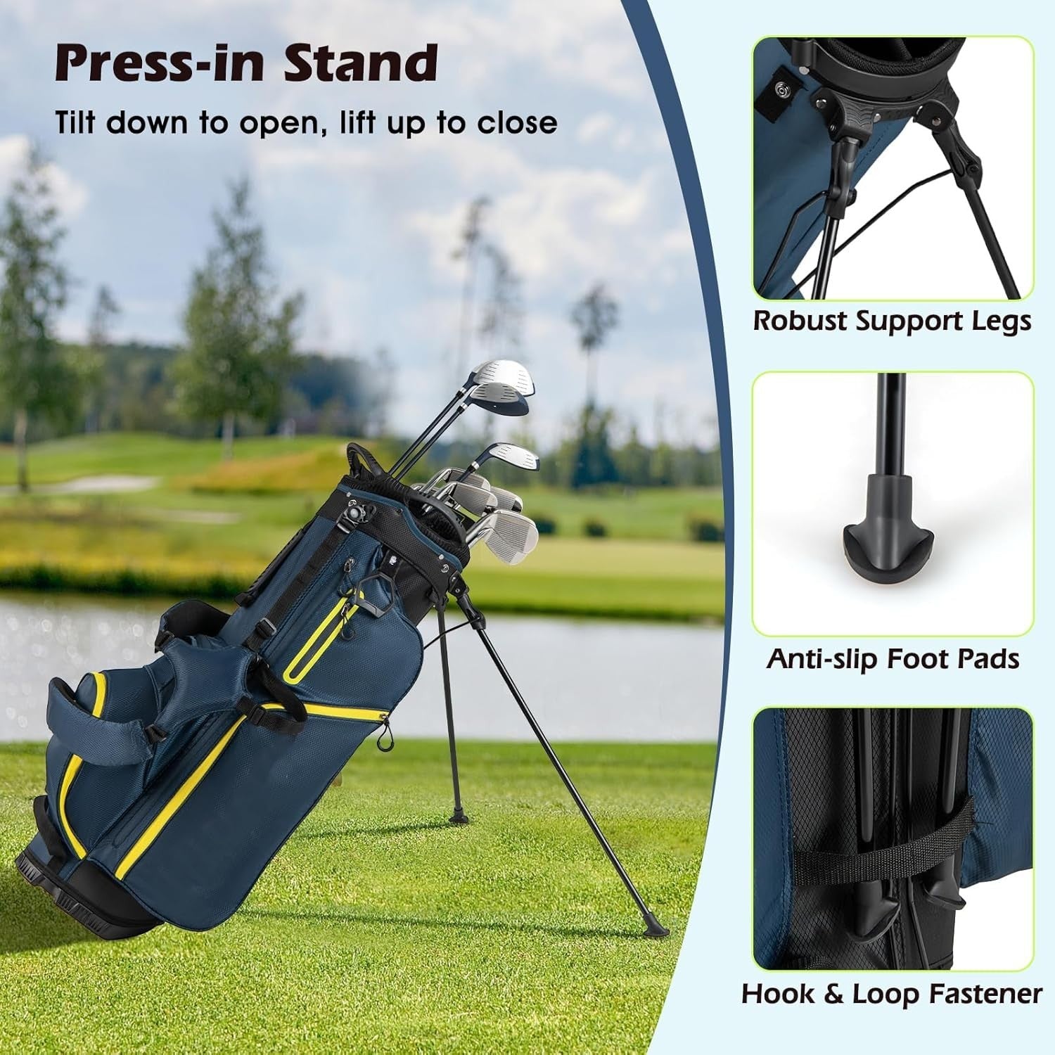Ladies Right Hand Complete Golf Set 12pc 460cc Driver Hybrids Stand Bag