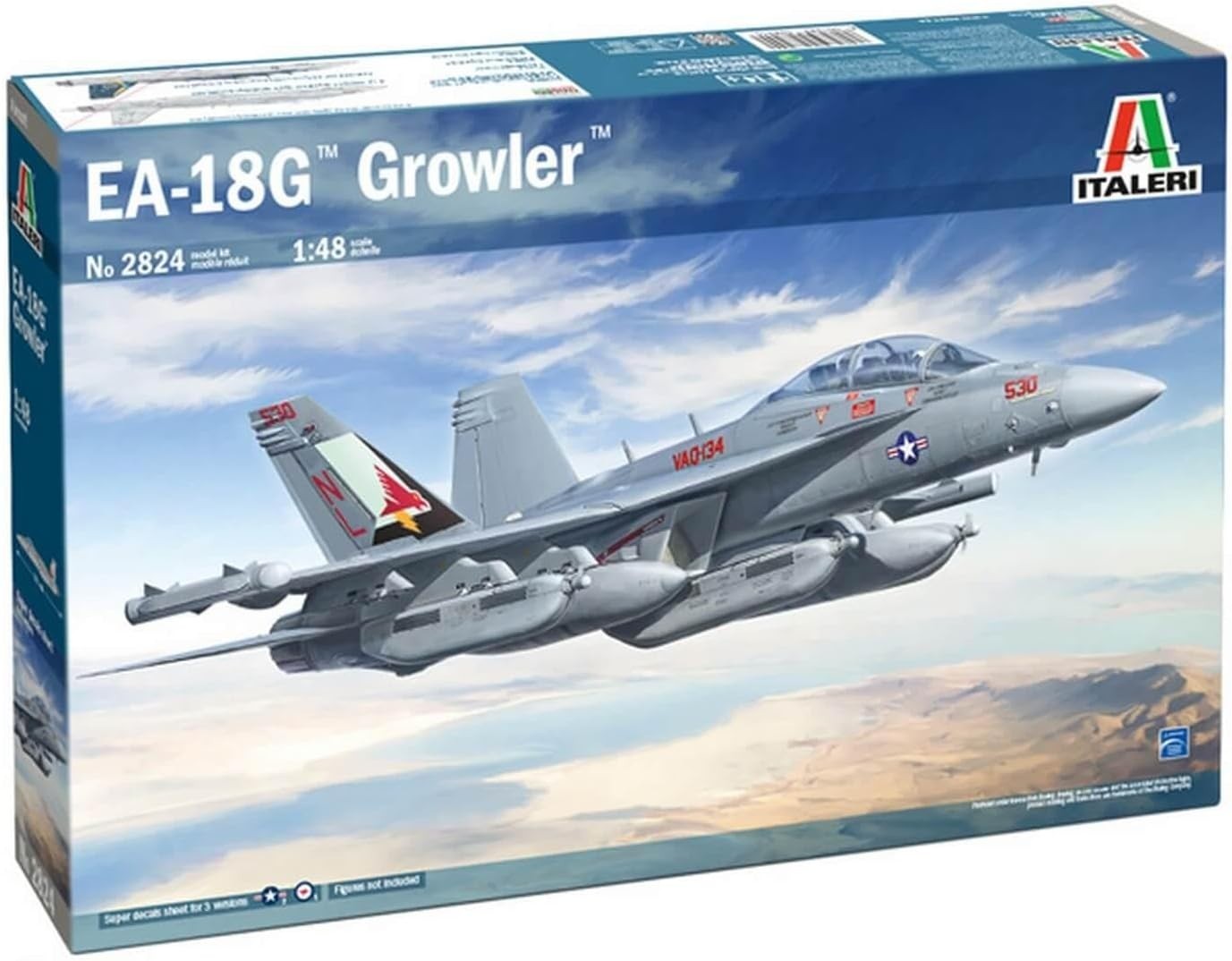 1:48 Scale EA-18G Growler Military Aircraft Model Kit Unassembled Plastic
