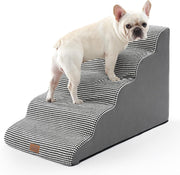 5‑Tier Wide Foam Dog & Cat Stairs 19.7×33×22.4 in – Leakproof Ramp Steps