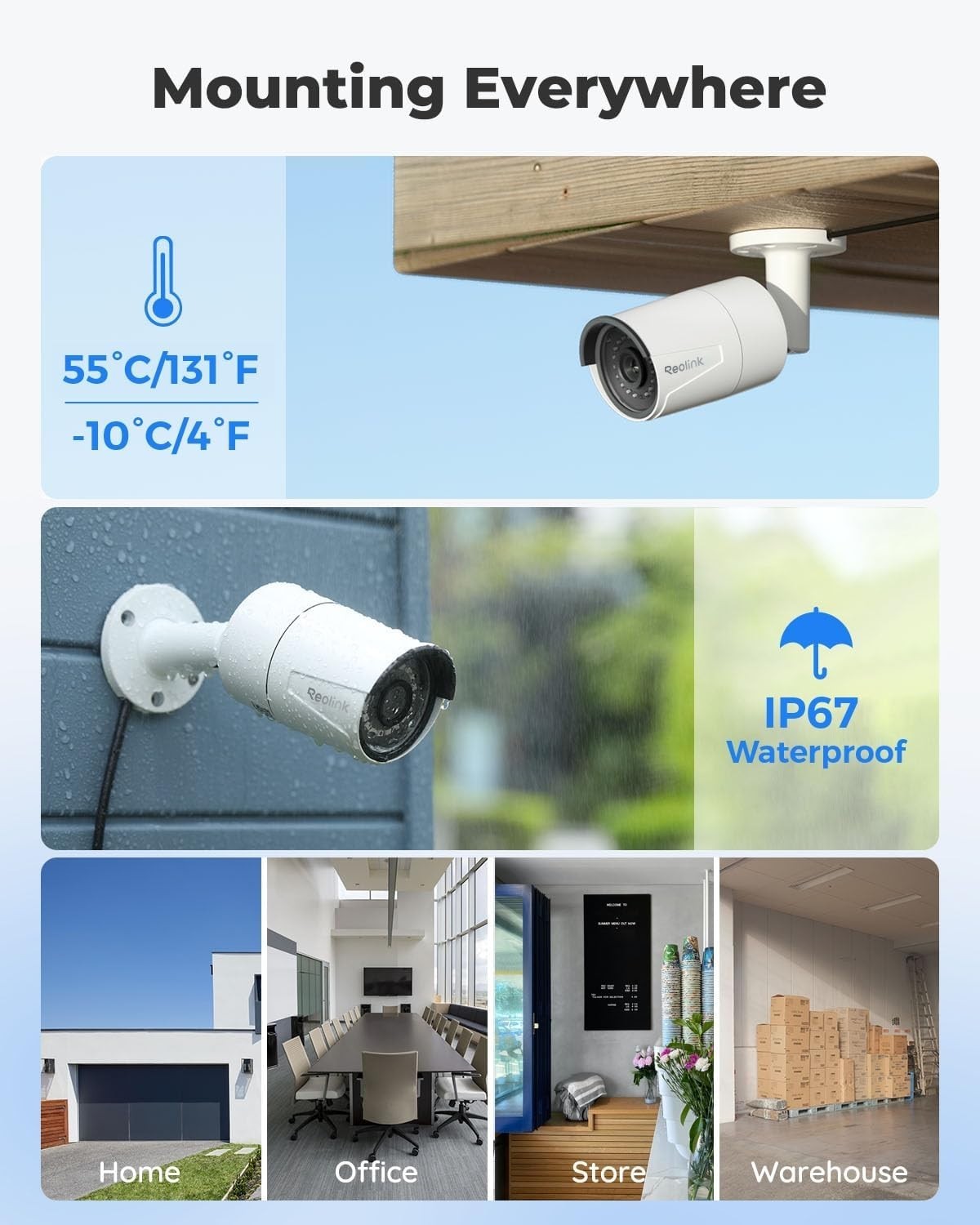 5MP PoE CCTV Security Camera System 8CH NVR 2TB HDD 4 Camera