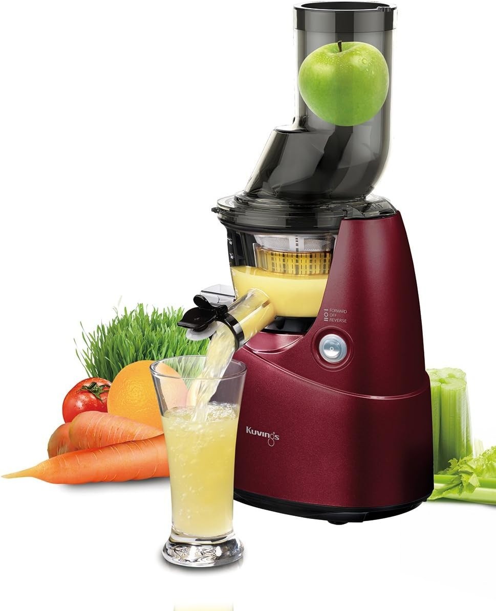 Wide Feed Cold Press Juicer Quiet 240W High Nutrient Slow Extraction