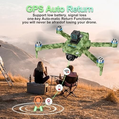 Xobuo GPS Drone 4K Dual Camera 5.9" Screen | 60min Flight Auto Return