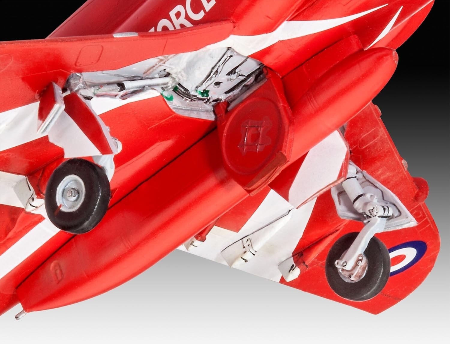 Red Arrows BAE Hawk T.1 1:72 Scale Plastic Model Kit - Unpainted, 70 pcs