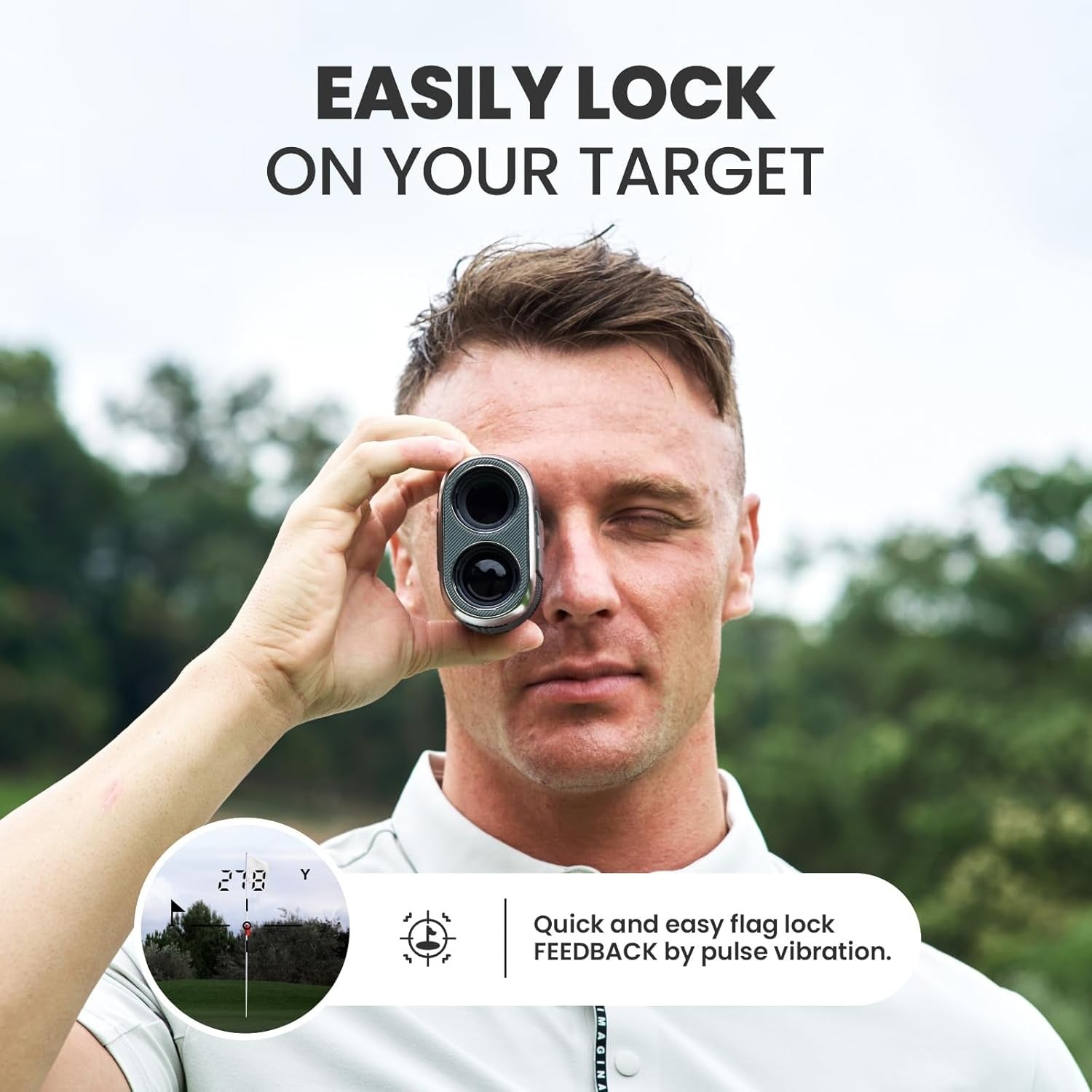 Golf Range Finder 1100 Yards Slope Switch Flag Lock Vibration Magnetic
