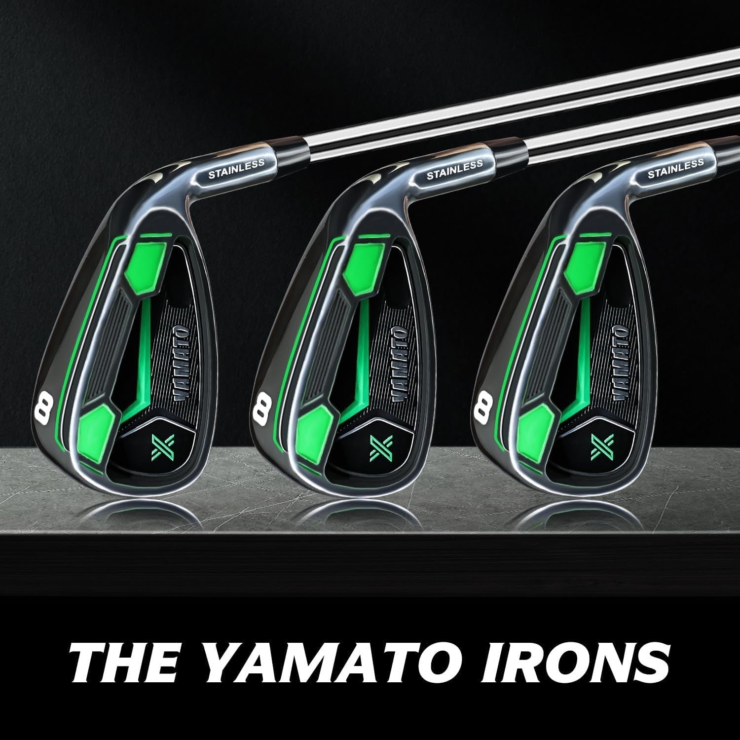 Mens Right Hand Golf Iron Set 5-PW Stiff Steel Shaft Precision Control