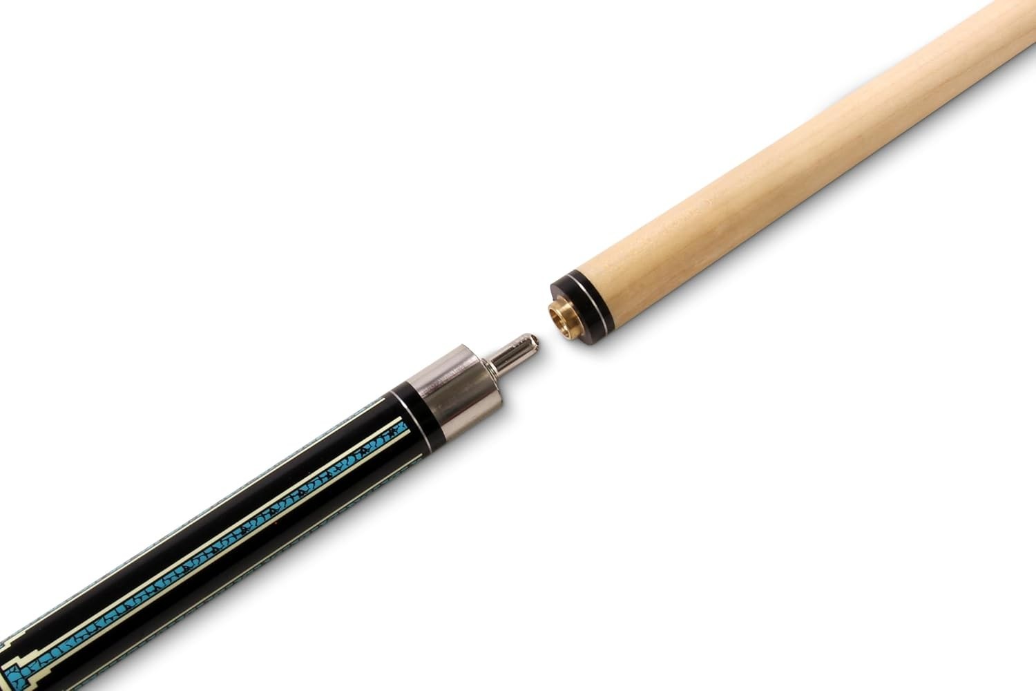 58in Snooker Pool Cue 9.5mm Tip RISS Maple Shaft Centre Joint Quick Release