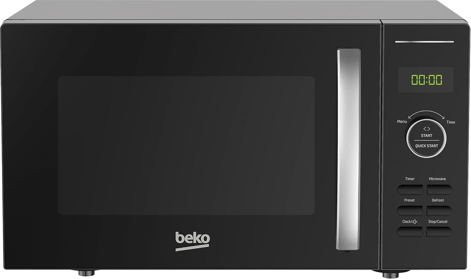 25L Microwave 900W Black Auto Cook & Defrost