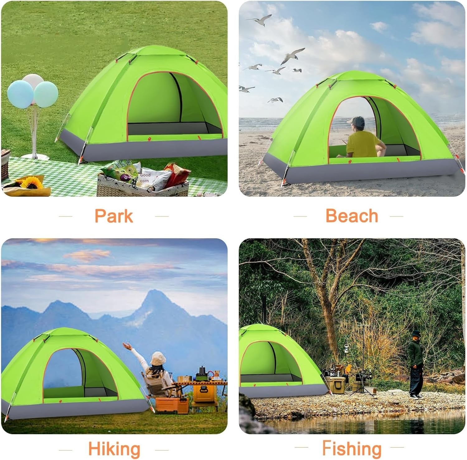 2-3 Man Automatic Pop Camping Tent Waterproof