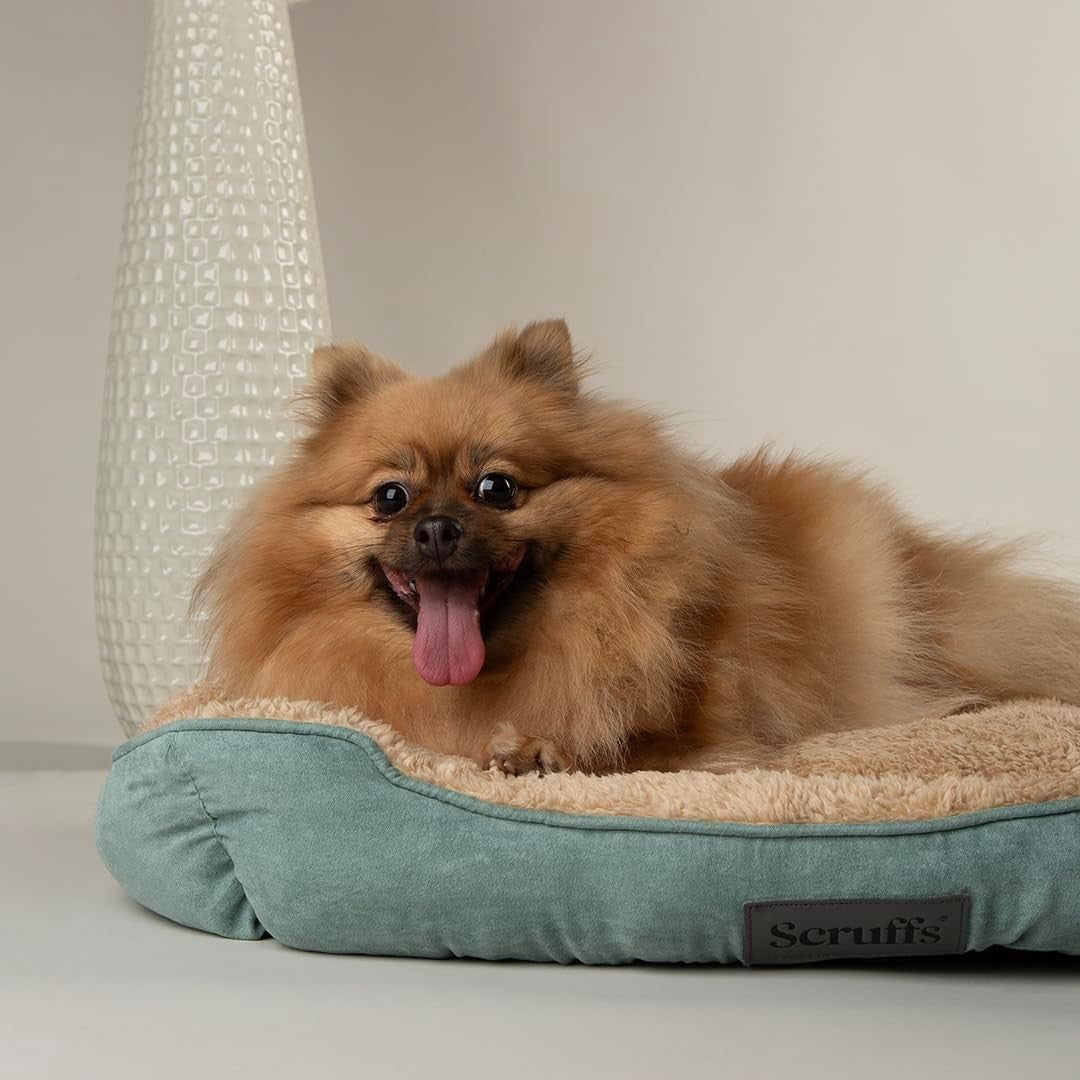 Medium Dog Box Bed 60x50cm Plush Washable Non Slip