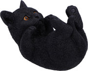 Black Cat Phone Holder Figurine • 12.5cm Resin Ornament • Cute Cat Decor Gift