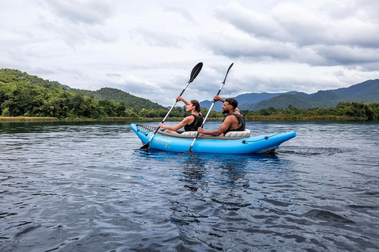 2 Person Inflatable Kayak Set w/ Paddles Pump Seats 10ft 10in