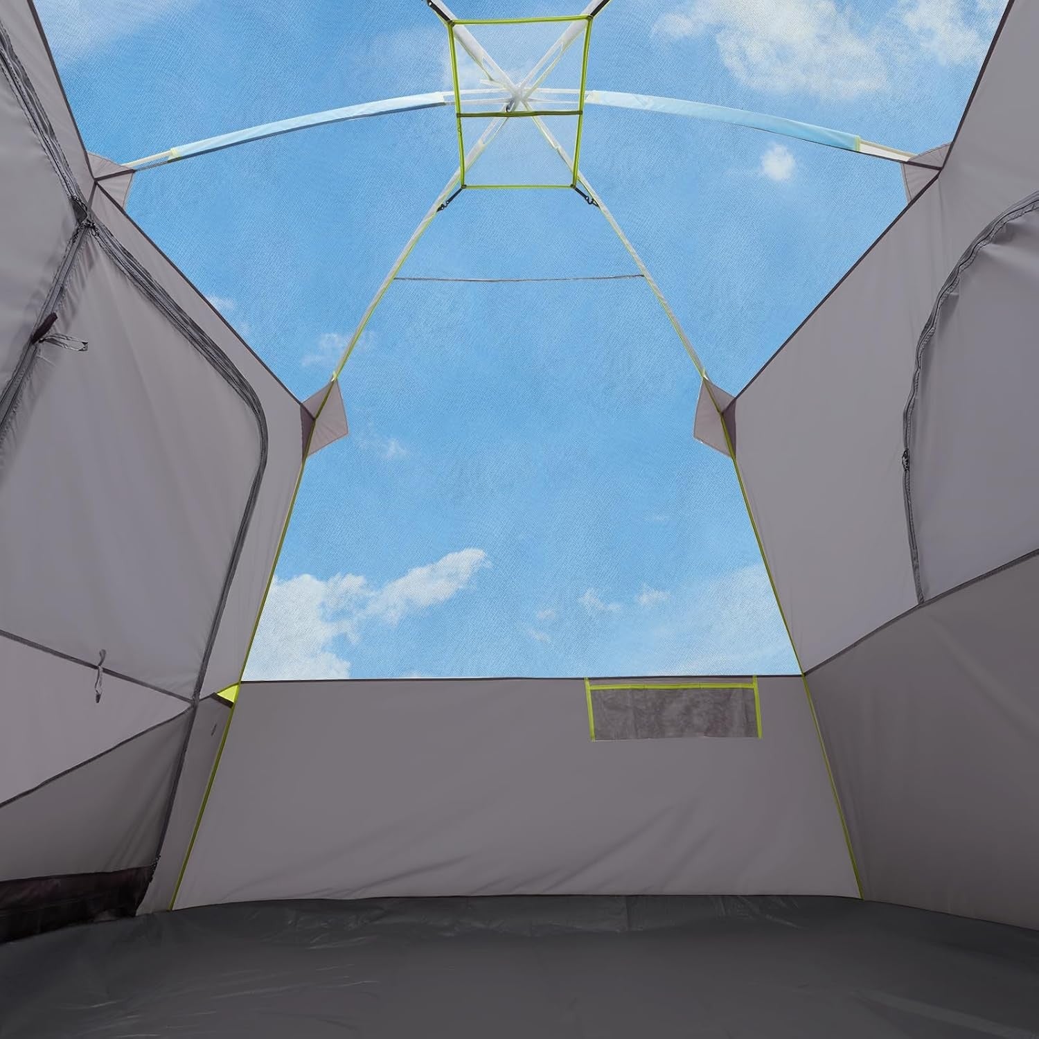 6 Person Waterproof Family Camping Tent Easy Setup with Ground Mat