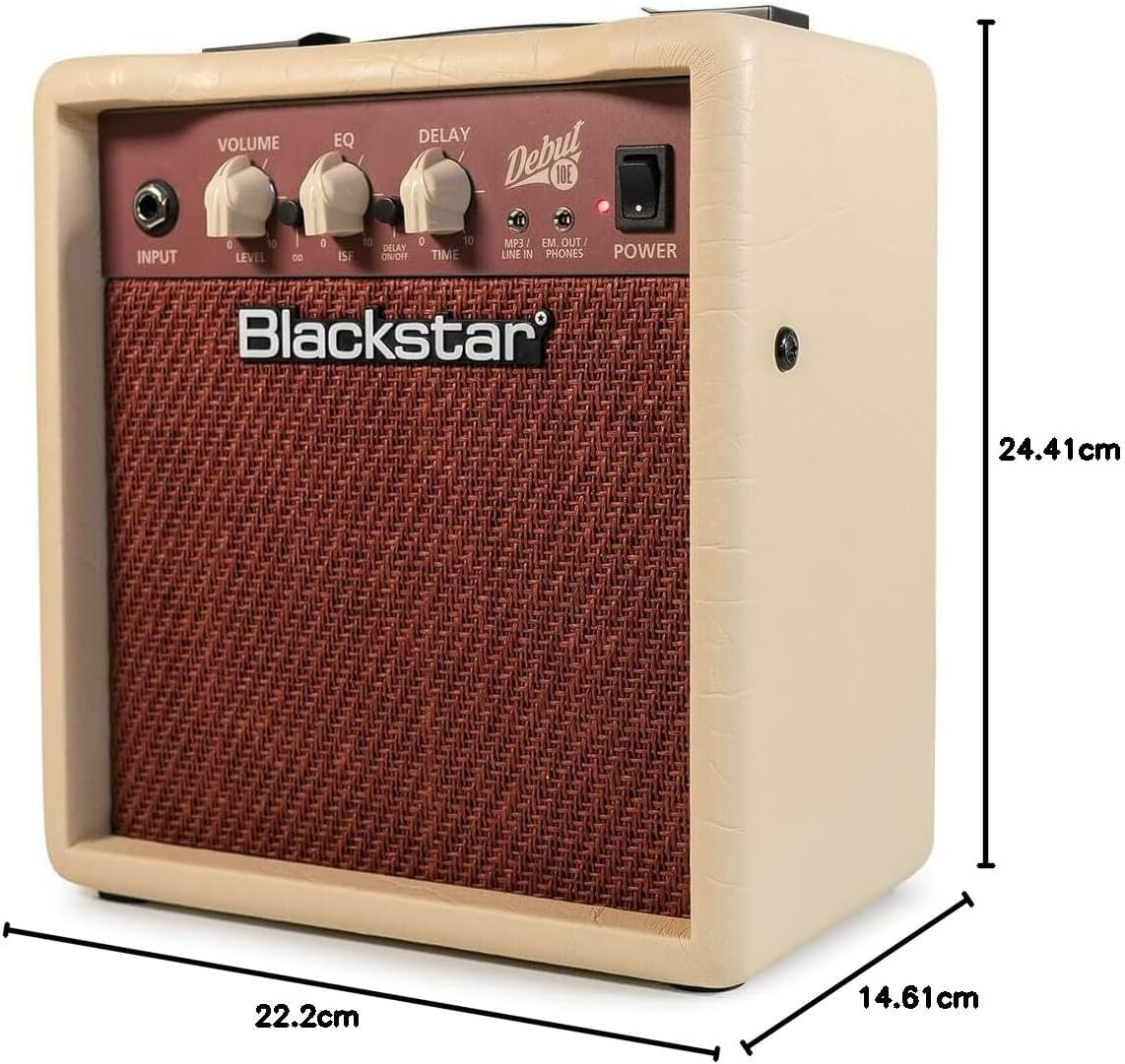 Debut 10E 10W Beginner Guitar Amp Combo Delay MP3 Line In Headphone