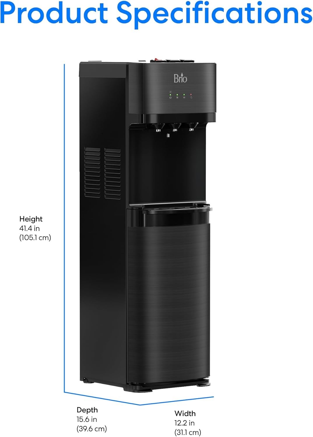 Bottom Loading Water Dispenser Hot Cold Room Self Cleaning