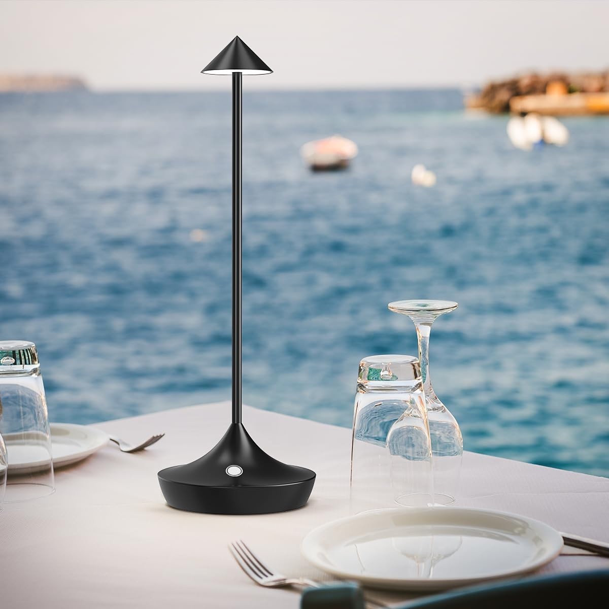 Rechargeable Cordless LED Table Lamps, Dimmable, Portable, 2pcs Set