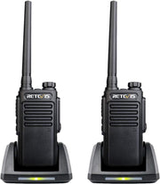 IP67 Waterproof Walkie Talkies 2 Pack Rechargeable VOX PMR446 Radio