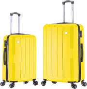 2 Piece Travel Case Set Cabin & Medium ABS Hard Shell 4 Wheel Spinner