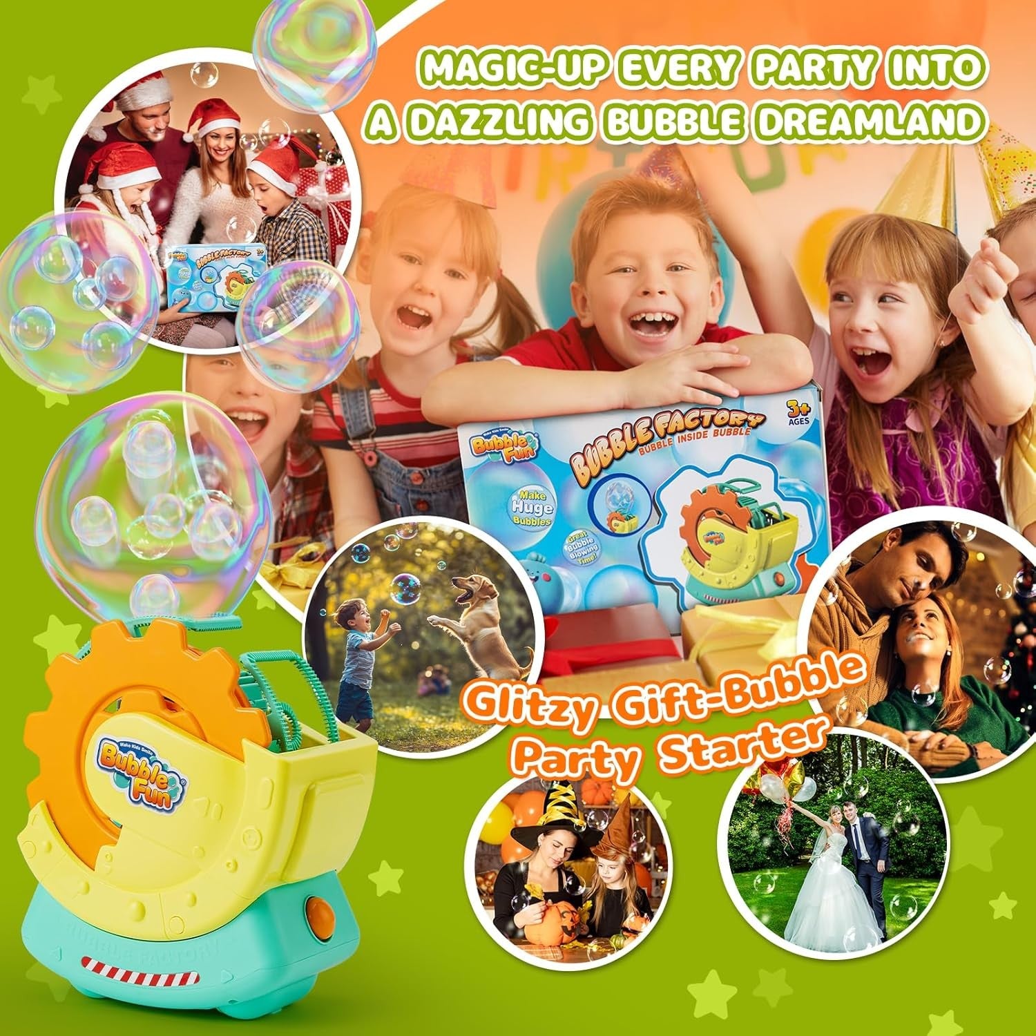 Rechargeable Giant Bubble Machine Large Bubble Effect