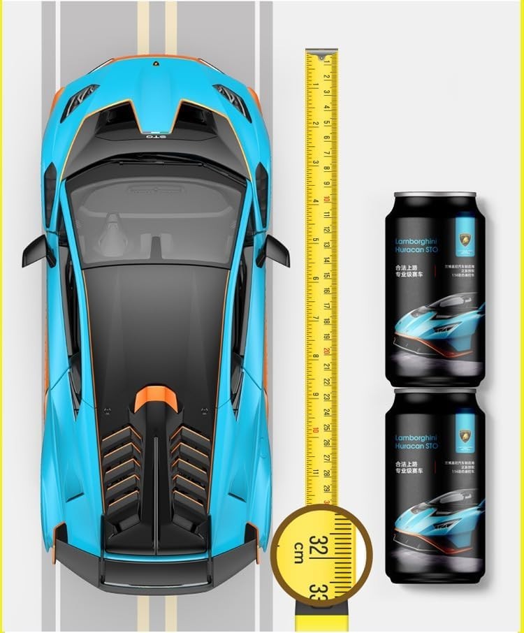 1:14 Blue RC Sports Car with LED Lights – Realistic Racing Toy for Kids & Adults