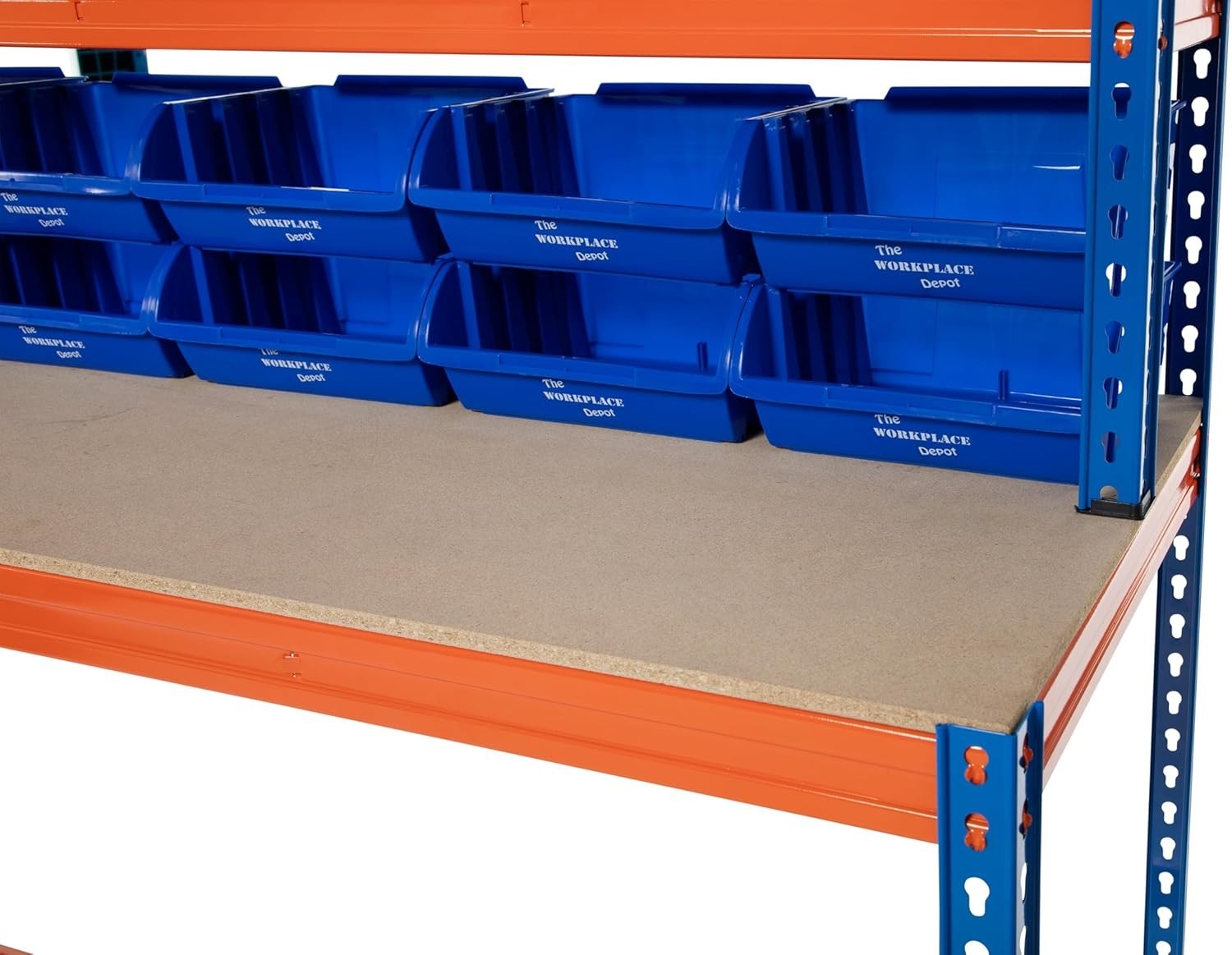 Heavy Duty Industrial Workbench with 40 Storage Bins 400kg UDL Steel Workstation
