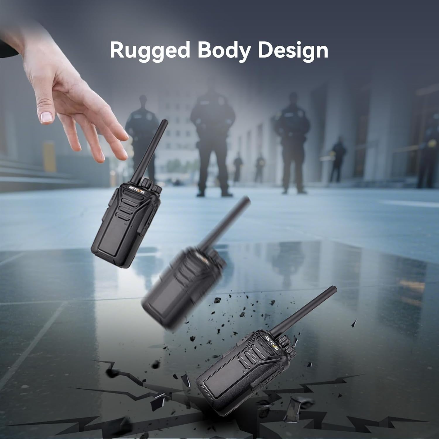 Professional Walkie Talkies 10 Pack PMR446 Rechargeable VOX 2 Way Radio