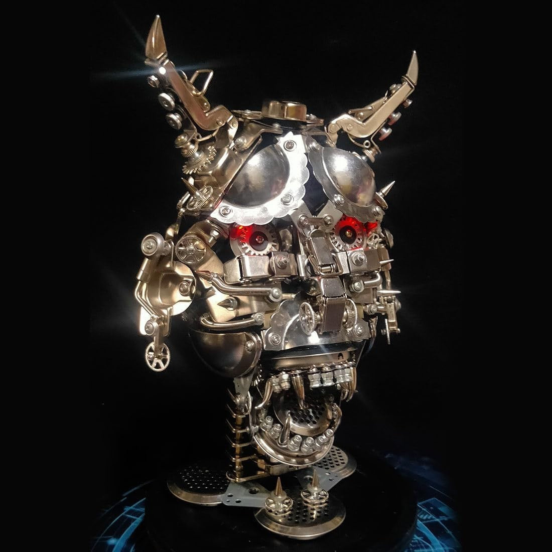3D Metal Hannya Mask Puzzle 950PCS Steampunk DIY Wall Art Decor